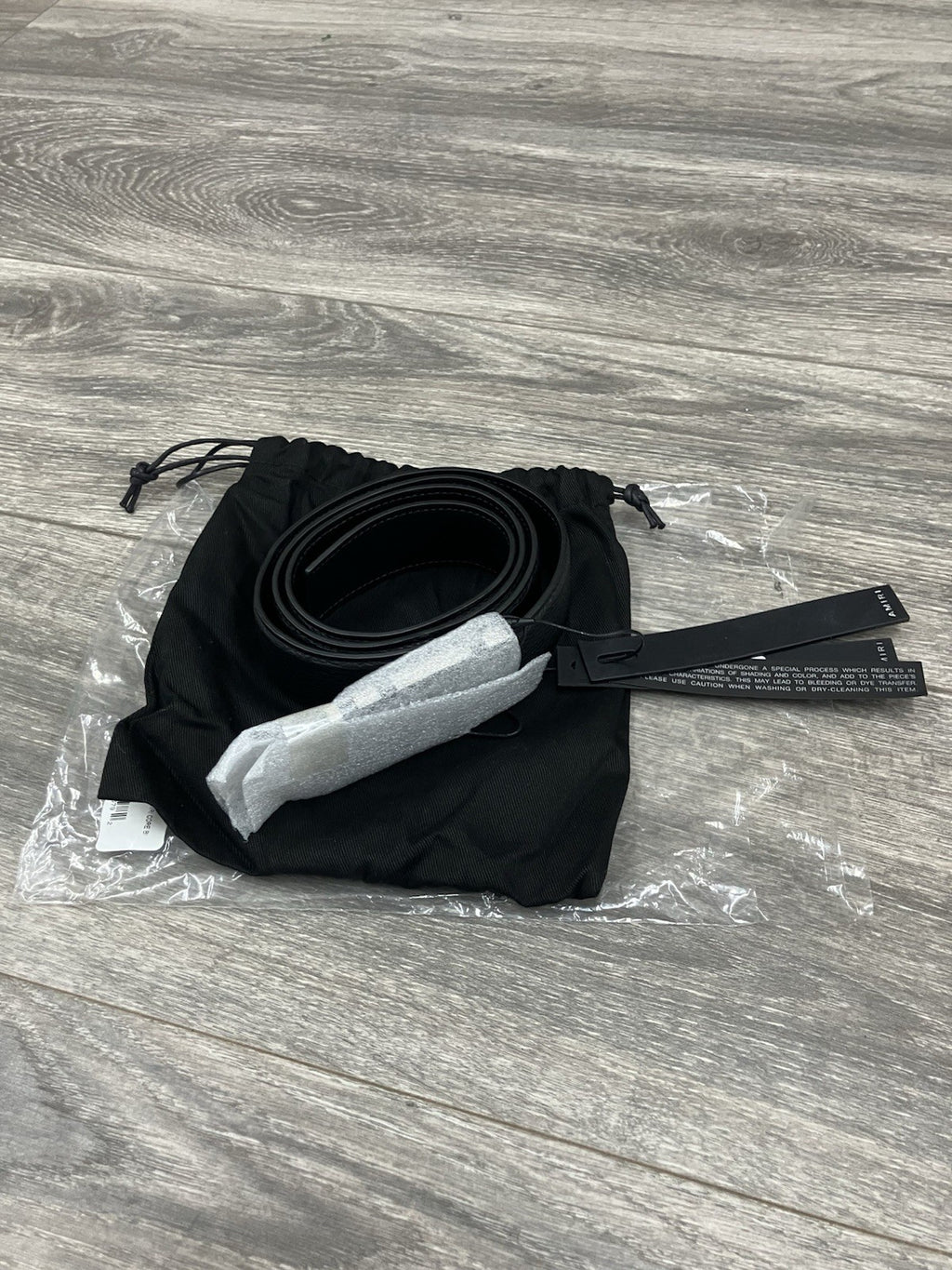 Amiri Core Logo Buckle ' Black/Black/Gold-Tone ' Belt | BRAND NEW! | SIZE 100