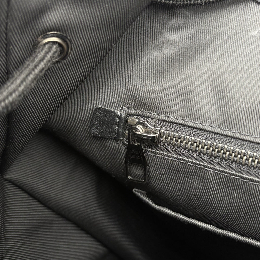 Louis Vuitton Cristopher MM Monogram Eclipse Backpack ' Black Grey '