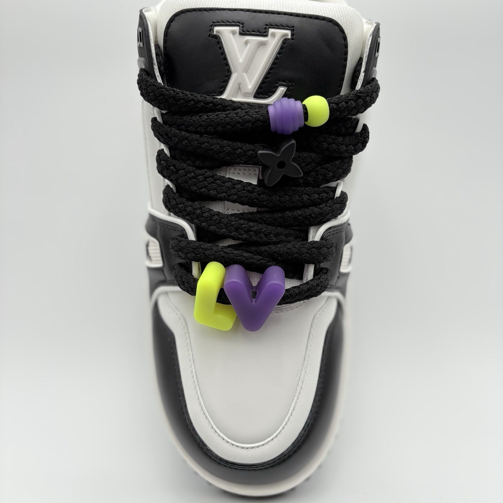 Size 10.5 LV (11.5-12 US) - Louis Vuitton Maxi ' Black White ' | ONLY TRIED ON!