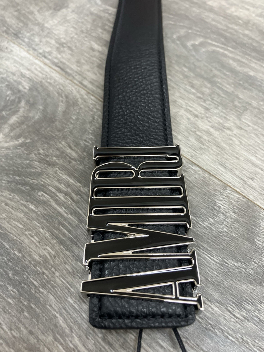 Amiri Core Logo Buckle ' Black/Black/Gold-Tone ' Belt | BRAND NEW! | SIZE 100