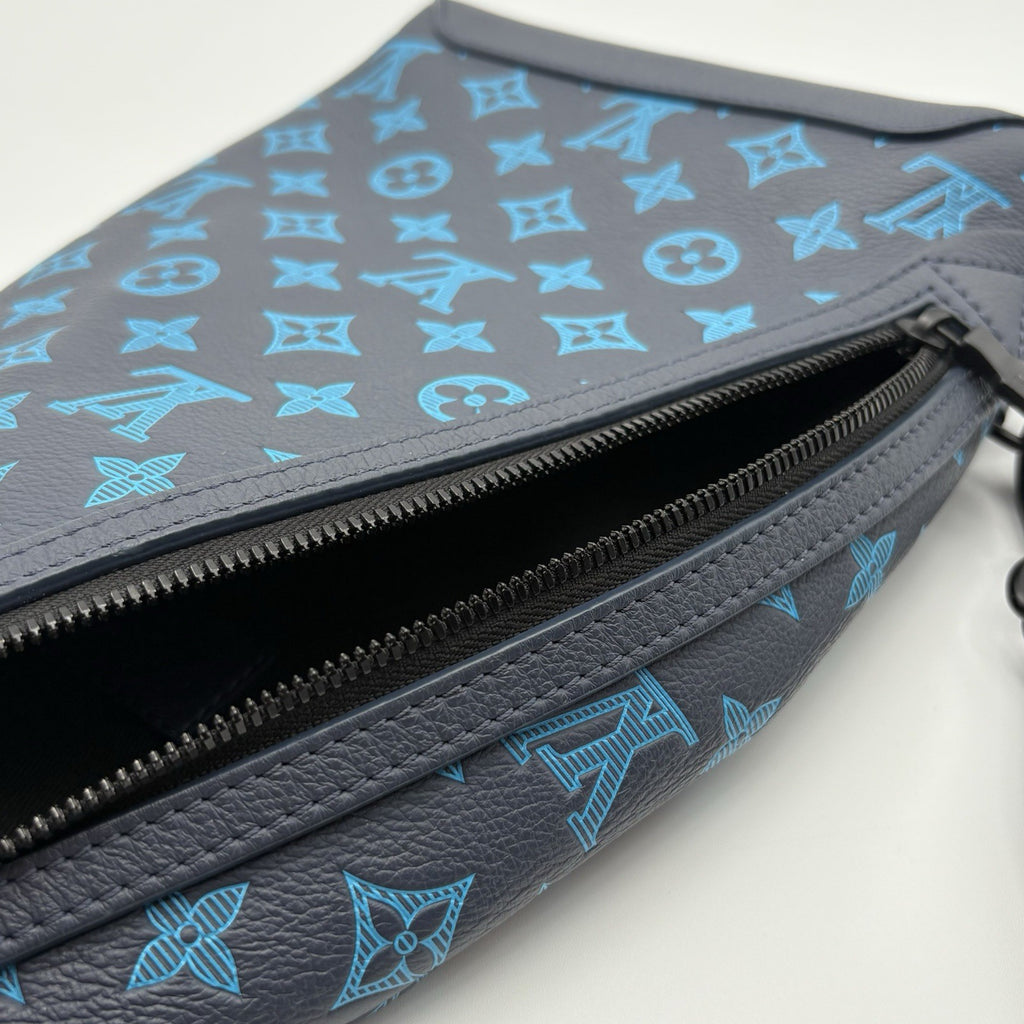 Louis Vuitton Monogram Shadow Sling Bag ' Navy River Blue ' | EXCELLENT COND!