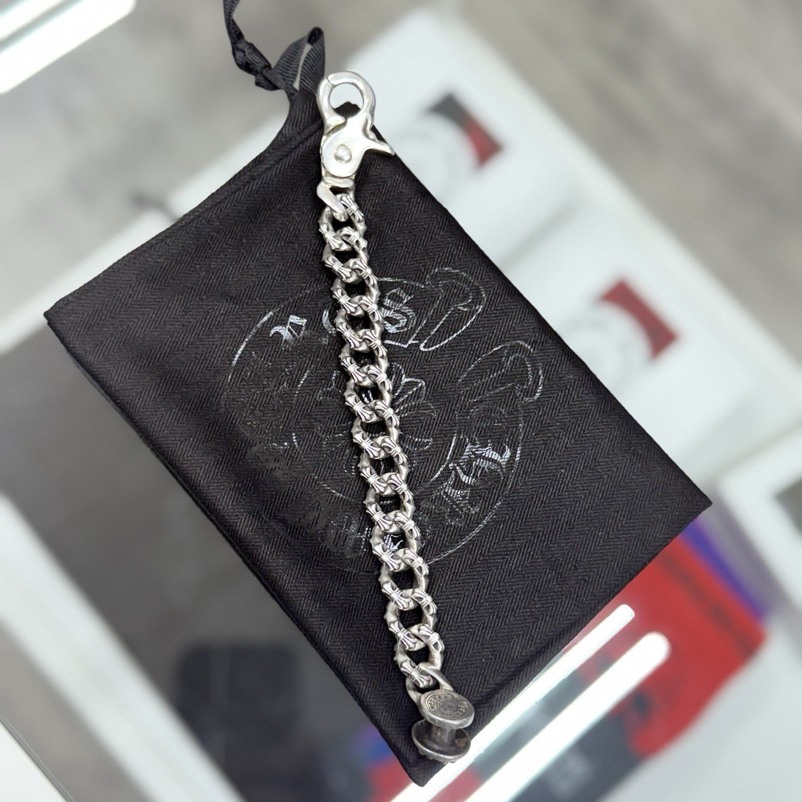 Chrome Hearts Bracelet | 925 Sterling Silver | Fancy Link | LOBSTER CLASP