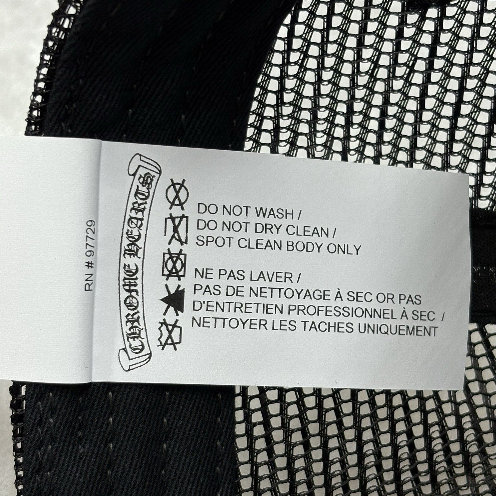 Chrome Hearts White Cemetery Cross Trucker Hat ' Black ' | BRAND NEW!