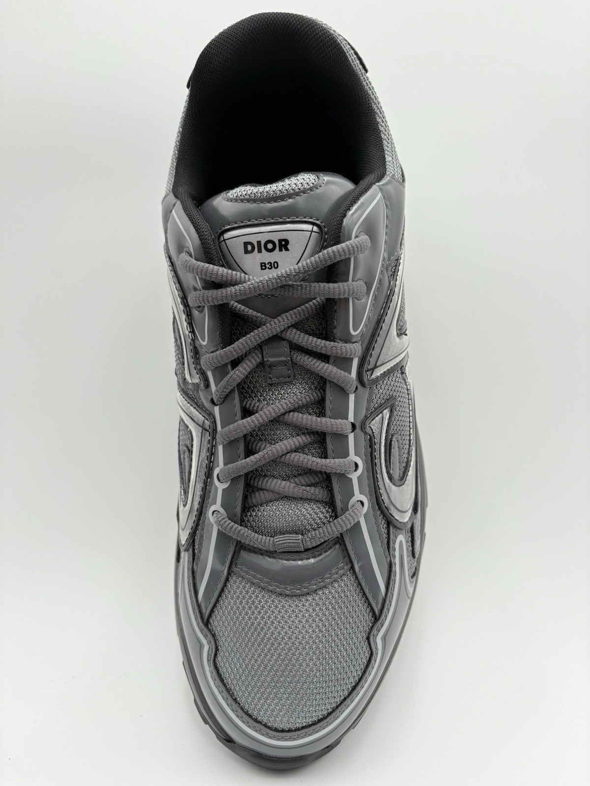 Size 45 (12 US) Dior B30 Reflective Sneaker ' Black Gray ' | ONLY WORN 1-3x